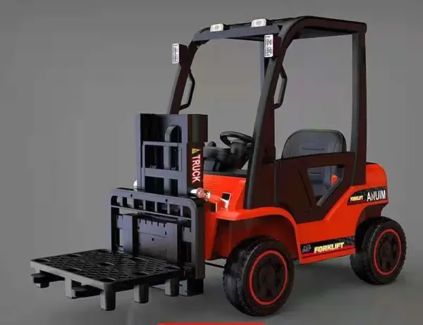 Kinderauto, Elektro Gabelstapler, 12V7AH Akku, 2 Motoren + 2,4Ghz, Gelb oder Rot